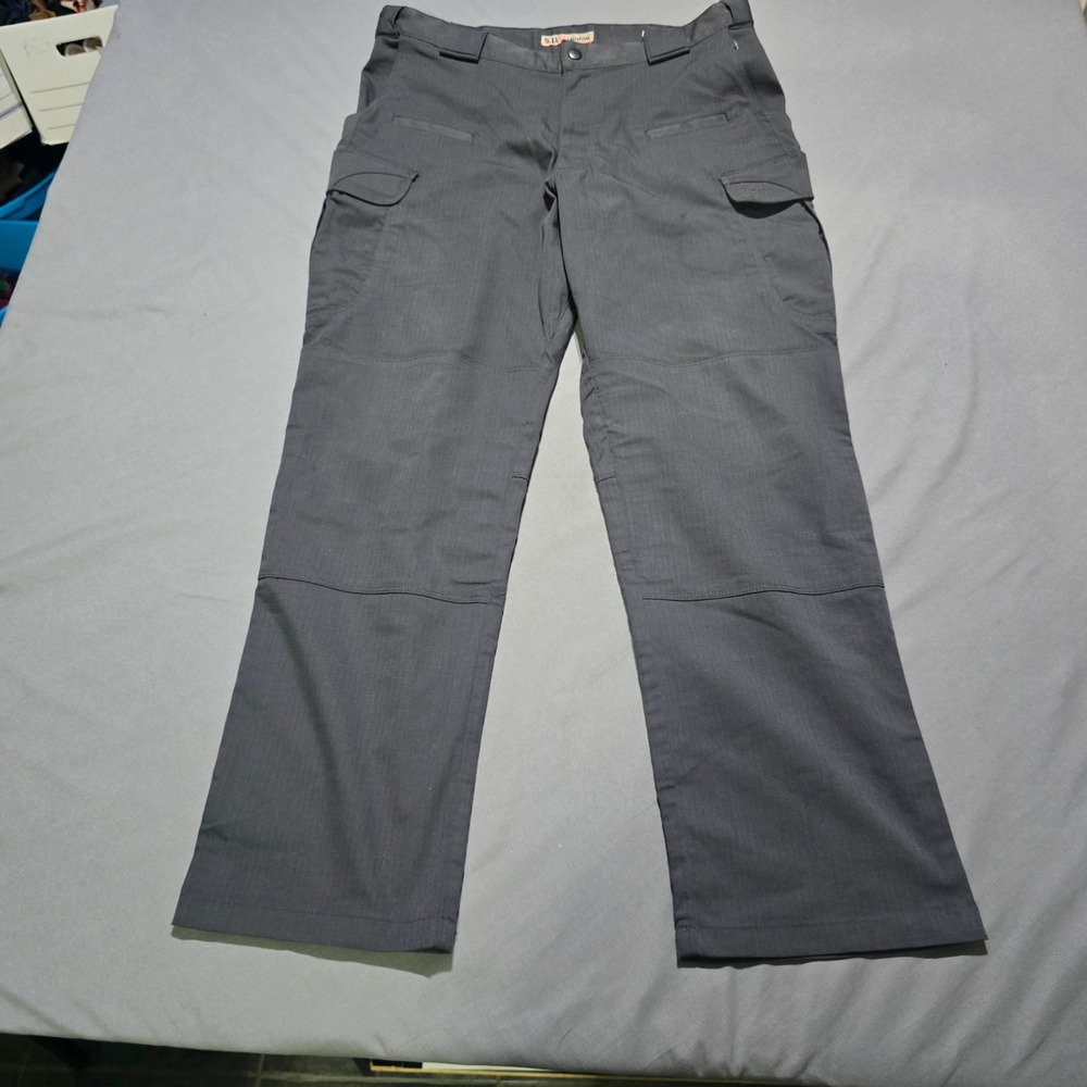 FLAWS 5.11 Tactical Cargo Pants Men 34x30 Gray Ripstop Multi-Pocket TDU Trousers
